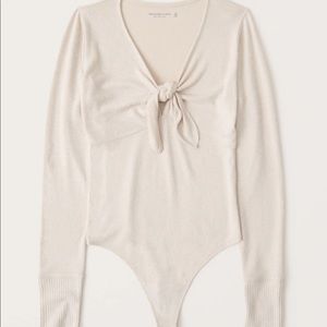A&F tie front bodysuit